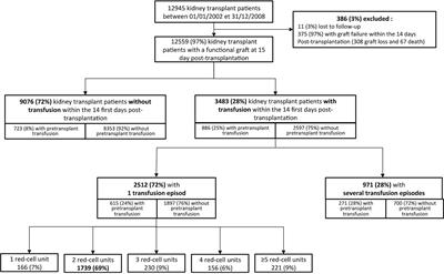 Early Post-Transplant Red Blood Cell Transfusion Is Associated With an Increased Risk of Transplant Failure: A Nationwide French Study